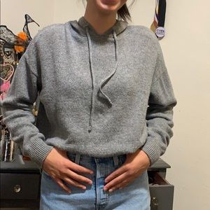 Brandy Melville grey hoodie.